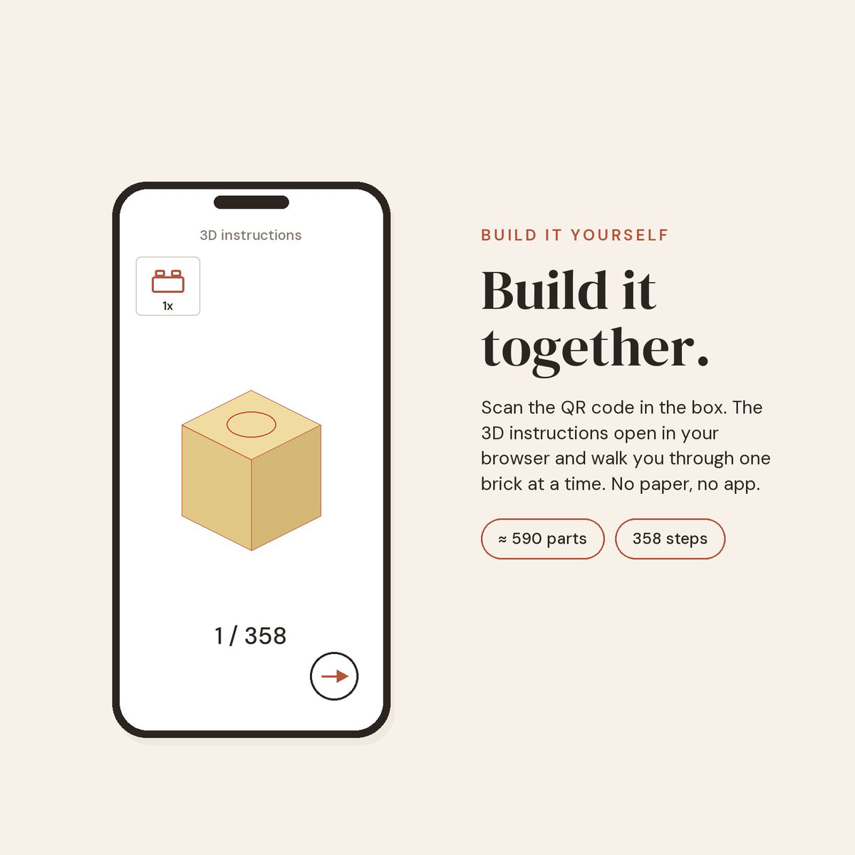 Couple & Pet — Custom Brick Portrait