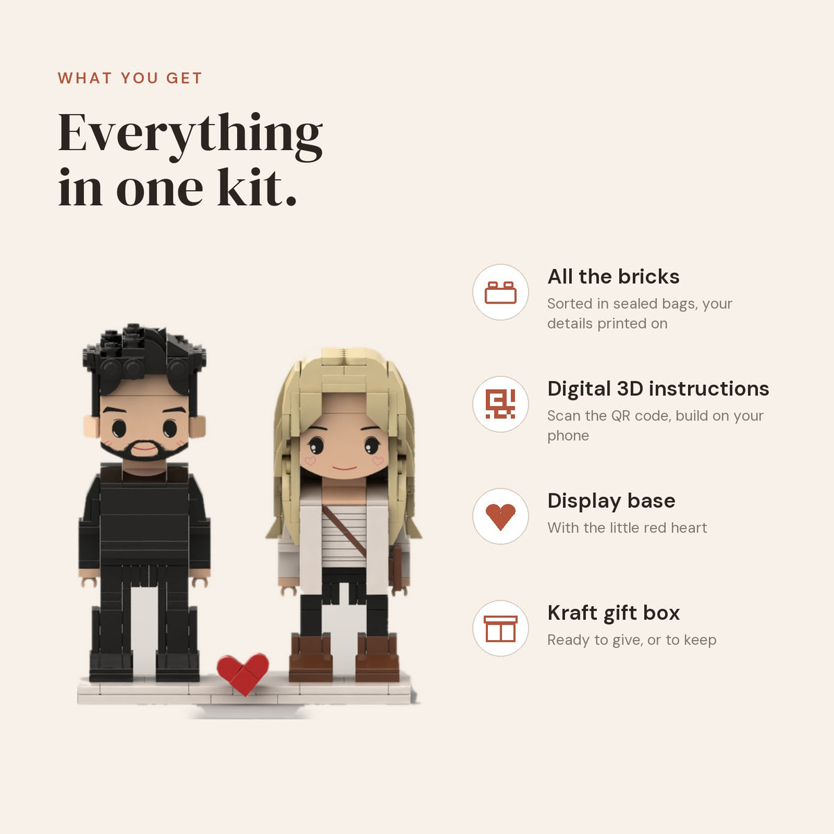 Couple — Custom Brick Portrait