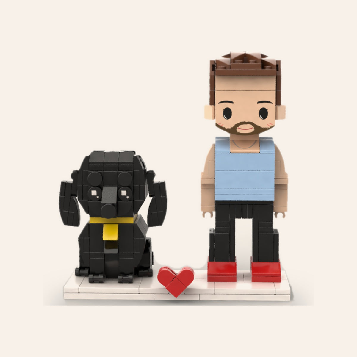 Pet & Me — Custom Brick Portrait