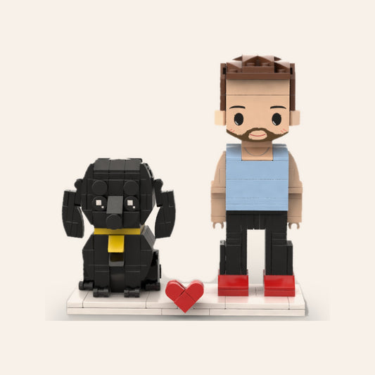 Pet & Me — Custom Brick Portrait