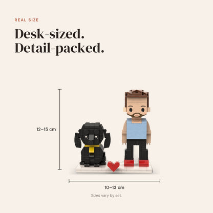 Pet & Me — Custom Brick Portrait