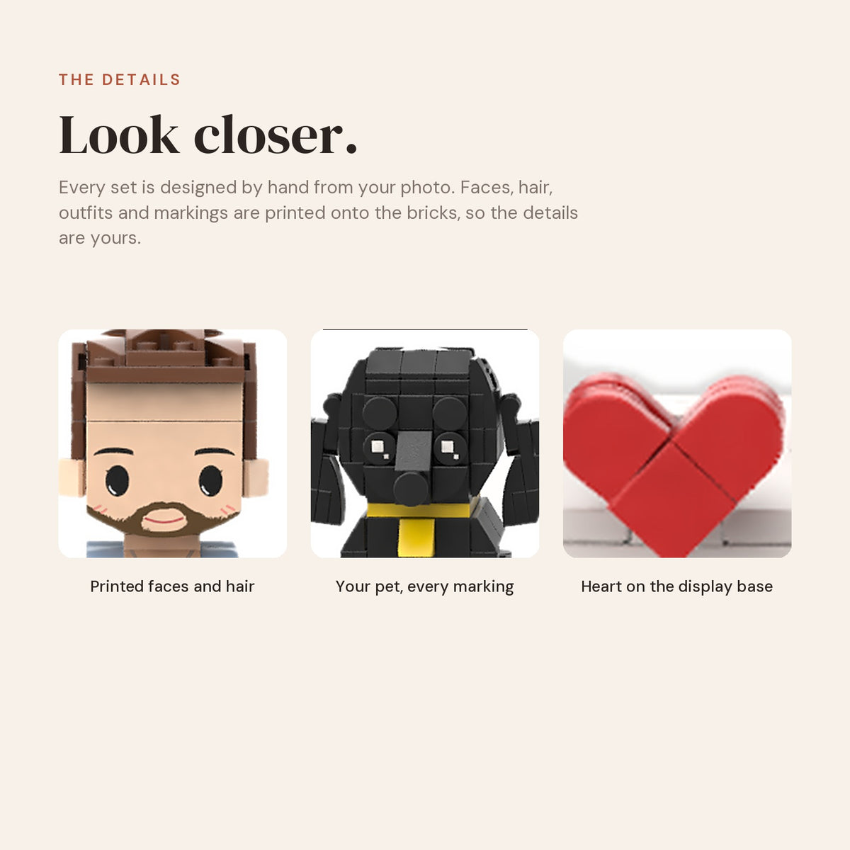 Pet & Me — Custom Brick Portrait