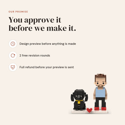 Pet & Me — Custom Brick Portrait